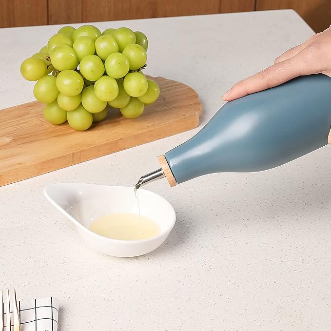 Sweejar Matte Ceramic Olive Oil Dispenser Bottle - Image 6
