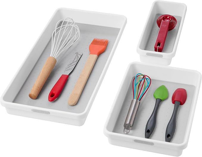 madesmart 3 Bin Drawer Organizer Set, Office & Bathroom, Organizer - Image 2