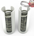 Mason Jar Lid Organizer | White Plastic Lid Storage Rack by Unknown