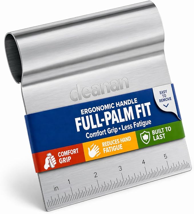 Bench Scraper Kitchen & Dough Scraper Tool by cleanan