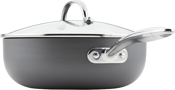 Rachael Ray Professional Hard Anodized Nonstick Sauce Pan/Saucepan/Saucier - Image 5