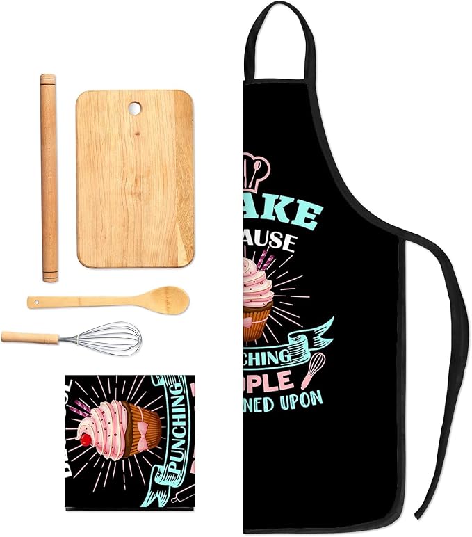 Baking Apron for Women I Baking Because People Is Frowned Aprons Gifts for Men - Image 3