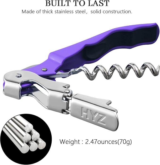 HYZ 2-Pack Wine Opener Waiter Corkscrew, Professional Wine Key - Image 6