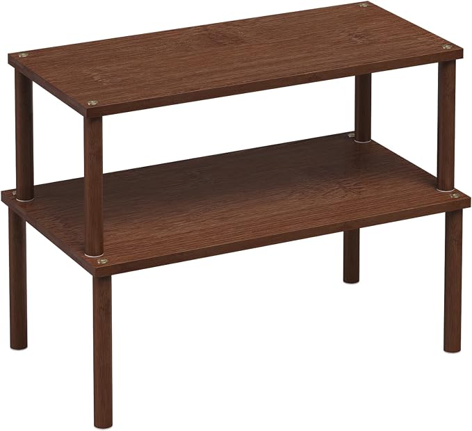 VERTORGAN Cabinet Organizer Shelf, Kitchen Counter Shelves, Bamboo Spice Rack by VERTORGAN