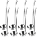 8pcs Stainless Steel Ladle 8 Oz Soup Ladle 14" long Spoon Heavy-Duty Metal by LiveNaturallyLiveBarafat