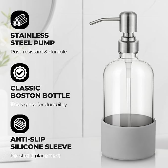 16 oz Hand and Dish Soap Dispenser Set - Image 2