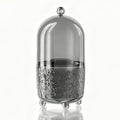 Makeup Brush Holder with Lid, Cosmetic Tools Organizer with Cover, 360° by Unknown