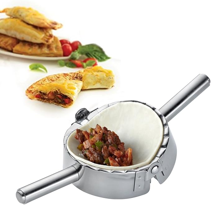 KAYCROWN 6 Inch Empanada Press, Stainless Steel Dumpling Maker Dough Cutter - Image 8