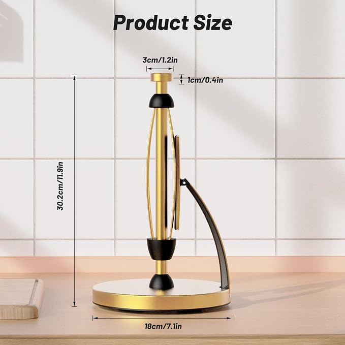 VEHHE Paper Towel Holder Countertop, Paper Towel Holder - Image 4