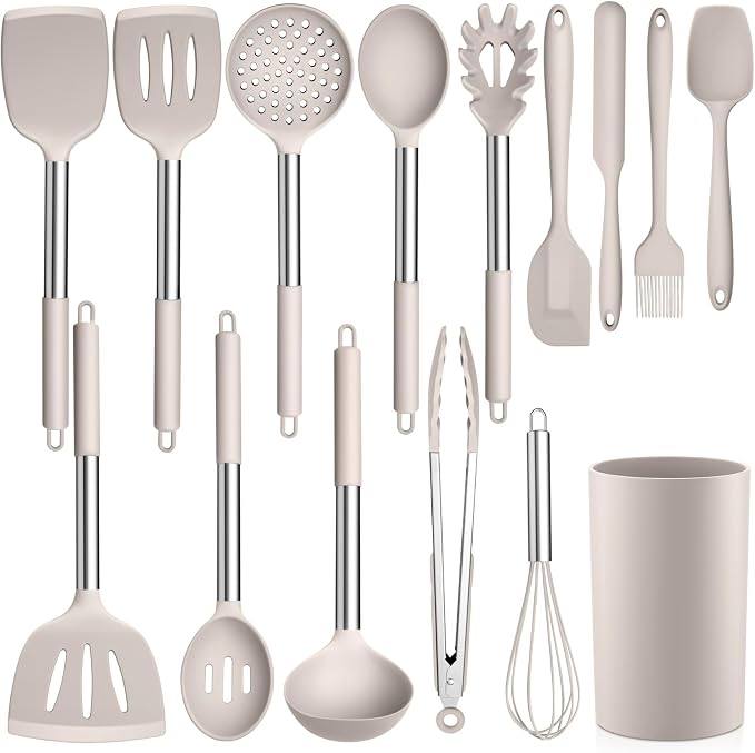 LIANYU 15 Pcs Kitchen Cooking Utensils Set by LIANYU