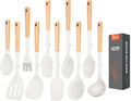 Silicone Cooking Utensils Set of 10 by TesQita