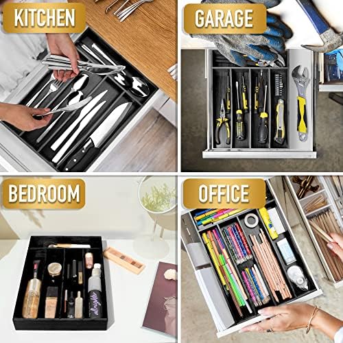 Silverware Organizer Bamboo Kitchen Drawer Organizer Utensil Organizer