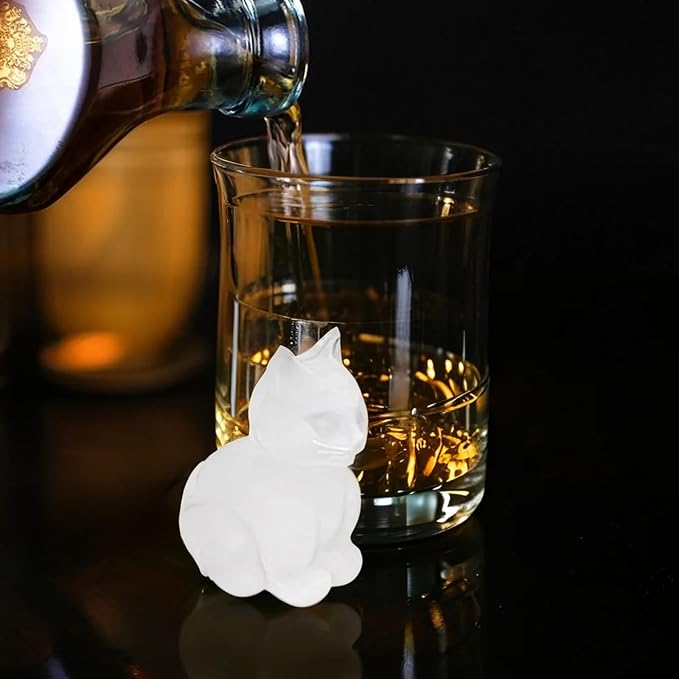4 Cavities 3D Cat Ice Cube Molds, Cute Cat Shape Ice Mold, Large Ice Cube Tray - Image 5