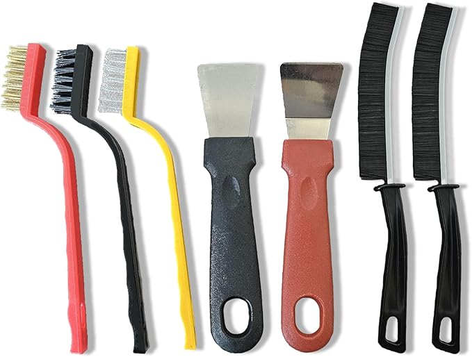 7 Pcs Multi-Purpose Crevice Cleaning Brush Tool by CLJAQZW