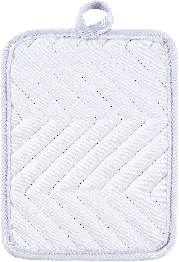 Anyi Pot Holders and Oven Mitts 7" X 9" Heat Resistant Pocket Pot Holder Set - Image 5