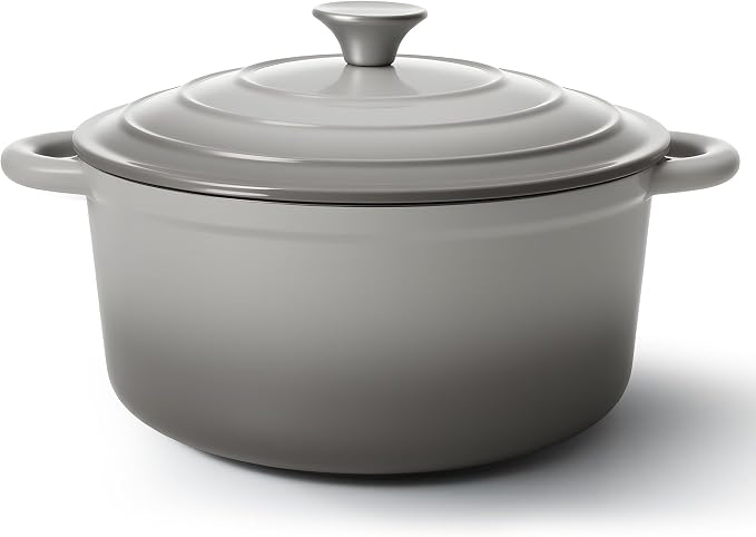 6 Quart Dutch Oven Pot with Lid, Non Stick Enameled Cast Iron Dutch Oven by Fijinhom