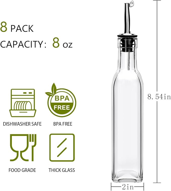 Salzesfalls 8oz Olive Oil Dispenser Bottle, Oil Dispenser - Image 2