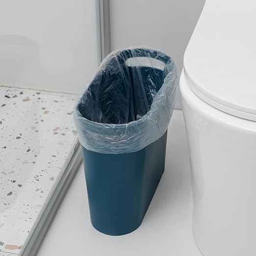 rejomiik Small Trash Can, 3.5 Gallon Slim Garbage Can Plastic Waste Basket - Image 2