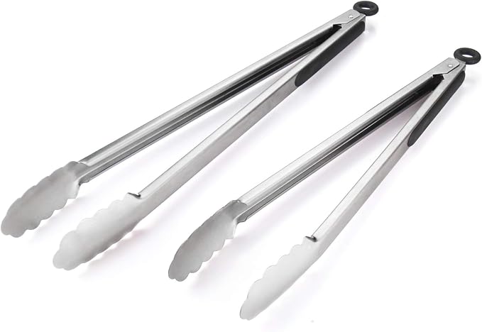 304 Stainless Steel Kitchen Cooking Tongs - Image 6