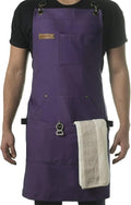 Asaya Chef and BBQ Apron with Bottle Opener and Hand Towel - 10oz Cotton Canvas by AsayaChefProducts