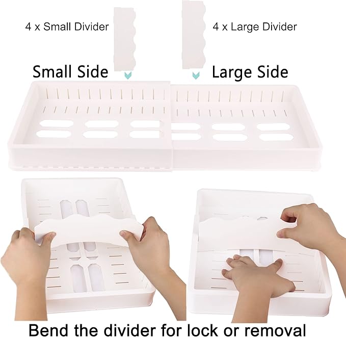 SWOMMOLY Expandable Food Storage Container Lid Organizer, Includes 8 Adjustable - Image 5