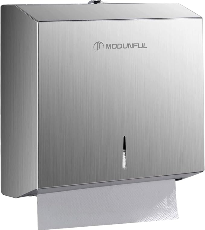 Paper Towel Dispenser Wall Mount: Large Capacity Commercial Paper Towel Holder by modunfulbathroom