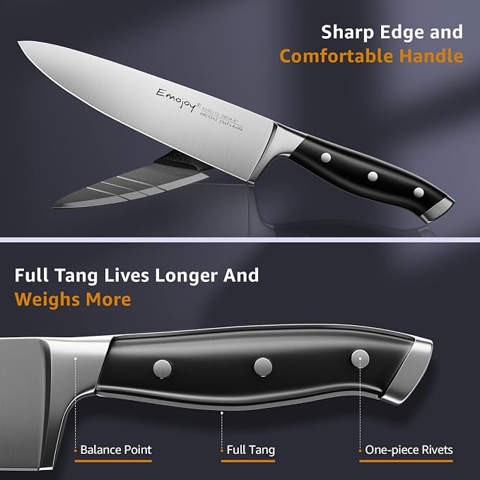 Emojoy Knife Set, 18-Piece Kitchen Knife Set - Image 4