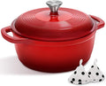 Enameled Cast Iron Dutch Oven Pot by AIVIKI