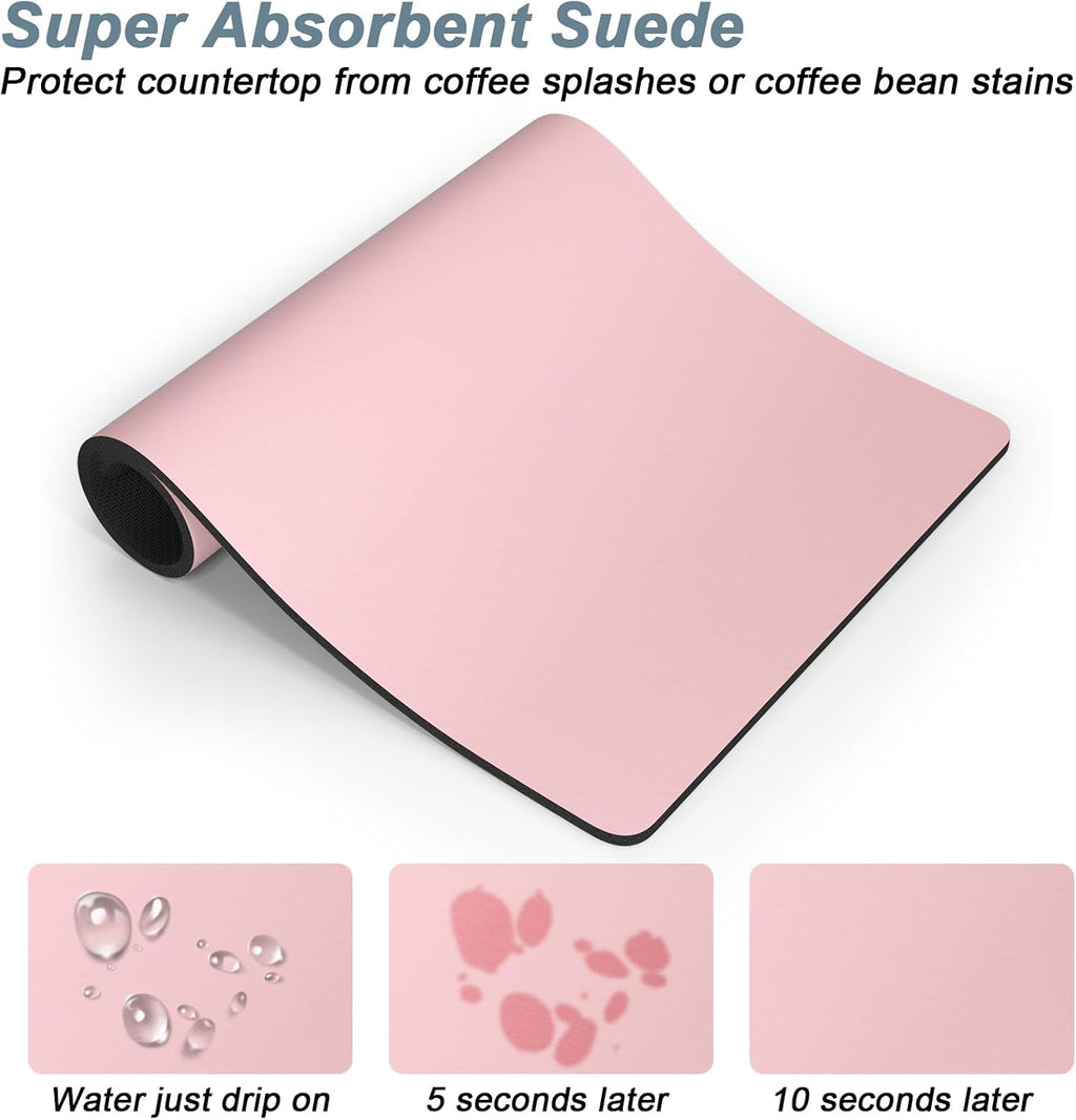 Rnivvi Coffee Mat, 12" x 19" Coffee Bar Mats for Espresso Machine