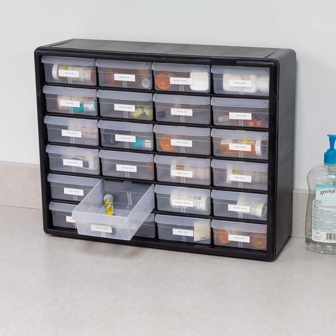Akro-Mils 24-Drawer Plastic Drawer Storage Cabinet - Image 8