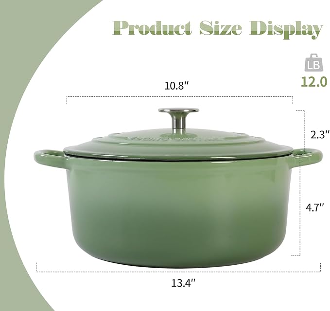 EDGING CASTING Enameled Cast Iron Dutch Oven Pot - Image 3