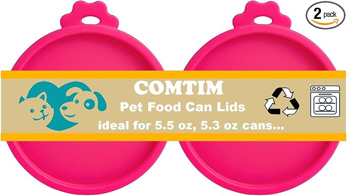 COMTIM Cat Food Can Covers Lids by COMTIM