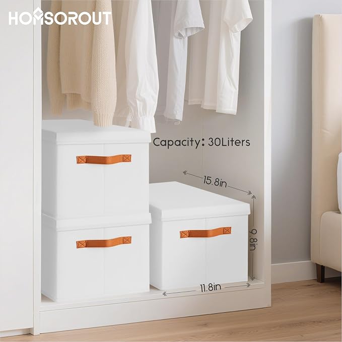 Homsorout Storage Bins with Lids - Image 7