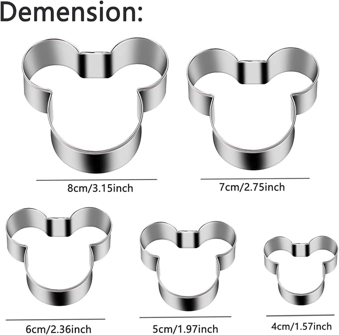 Mickey Love Heart Cookie Cutter - Image 3