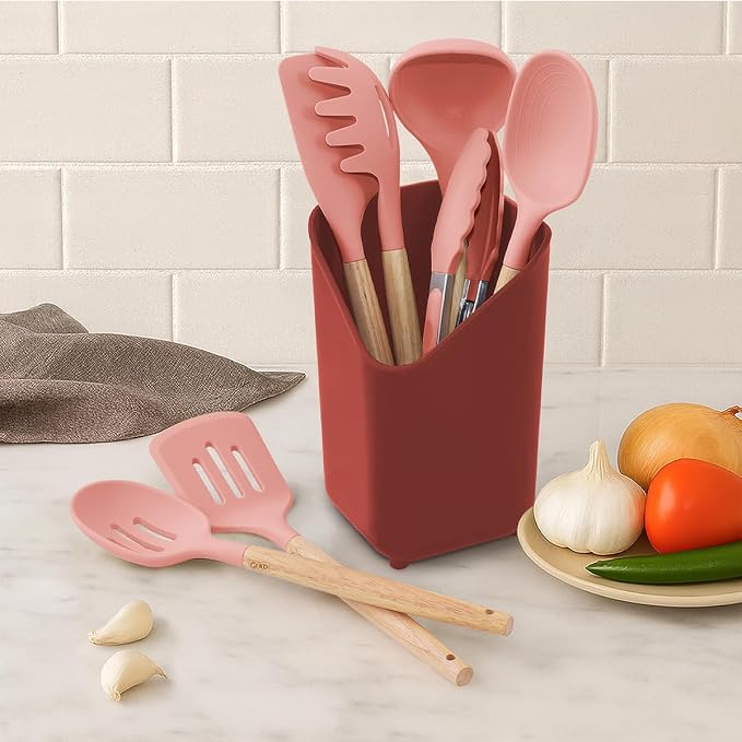 Glad Silicone Kitchen Utensils Set, and Spaghetti Server - Image 2