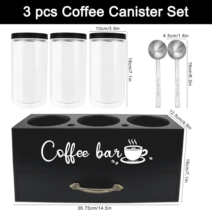 MACIFECI 54 oz Coffee Canister Set - Image 2