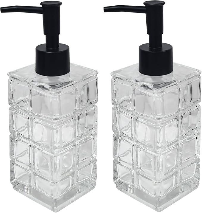 Clear Glass Soap Dispenser by YYTSGG