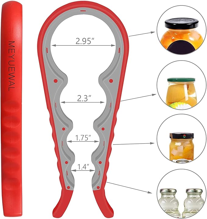 Jar Opener, 5 in 1 Multi Function Can Opener Bottle Opener Kit - Image 2