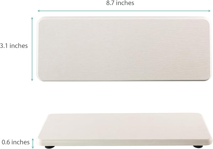 NiuYichee 2 Pcs Water Absorbing Stone Trays, Kitchen/Bathroom Sink Soap Dish - Image 2