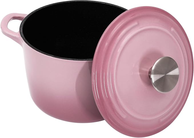 Flavehc Dutch Oven Pot with Lid 2.8 qt Cast Iron Dutch Oven - Image 5