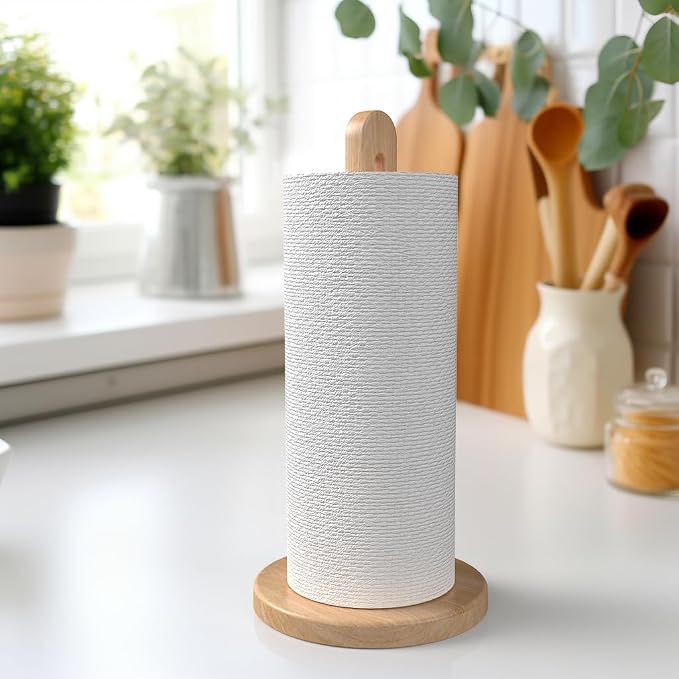 Wooden Paper Towel Holder Stand - Image 6
