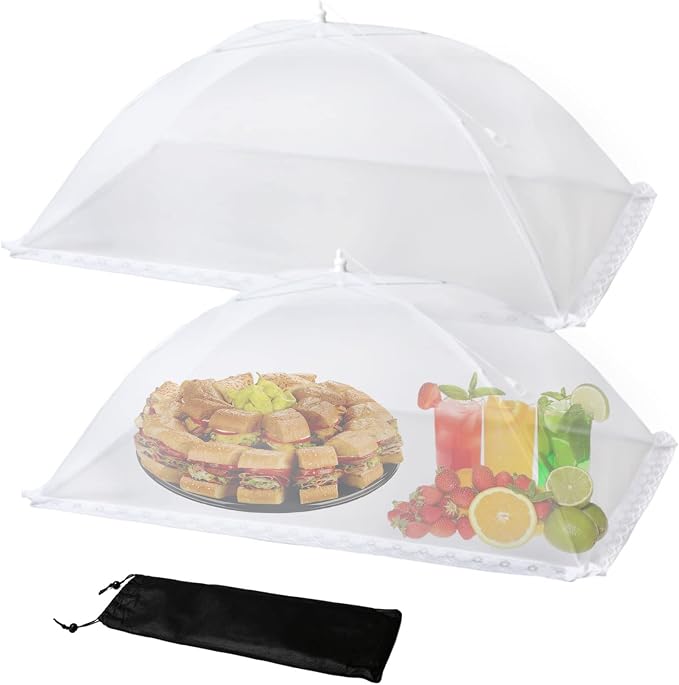 Food Covers Food Tent for Outside Mesh to Keep Bugs away, 2 Extra Large Size by WokuyaDirectDesignforLoveIdealforParty