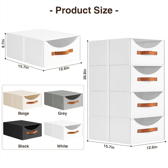 Homsorout Stackable Storage Drawers - Image 3