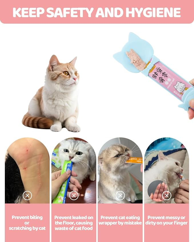 5 PCS Cat Food Can Covers Lids Set, Silicone Pet Food Can Lids - Image 4
