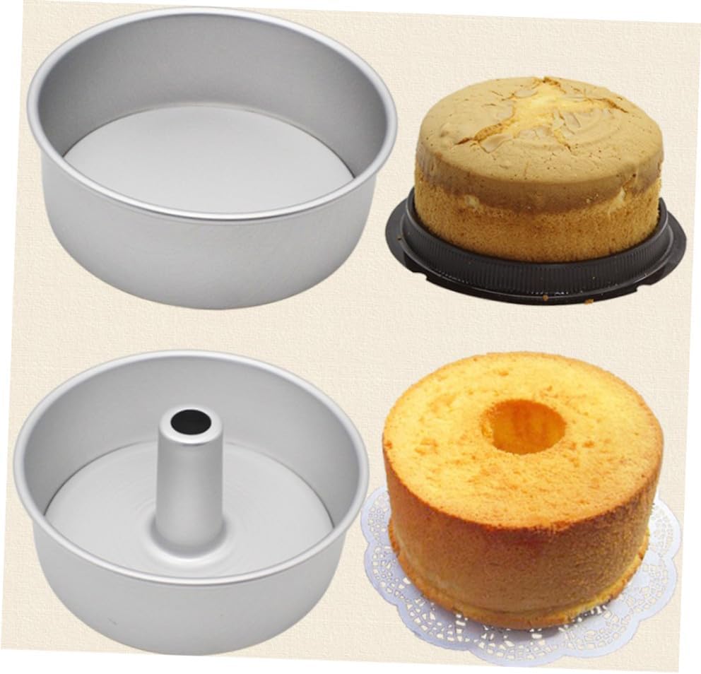 TOYANDONA DIY Baking Mold 3Pcs 6 Inch Aluminum Alloy round Cake Pans