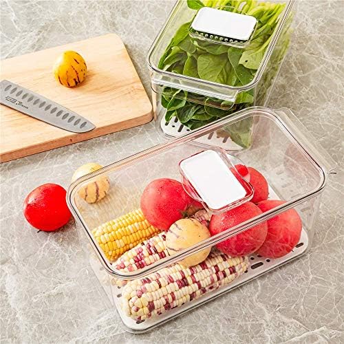 Slideep Refrigerator Food Storage Containers with Lids