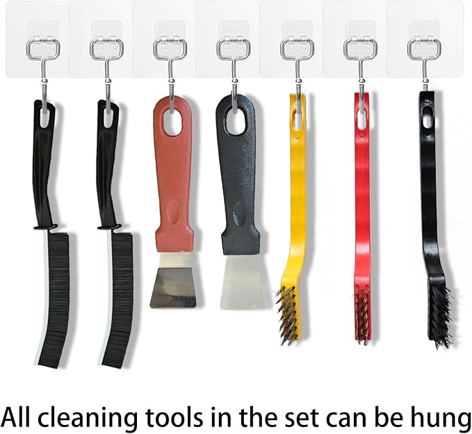 7 Pcs Multi-Purpose Crevice Cleaning Brush Tool - Image 6