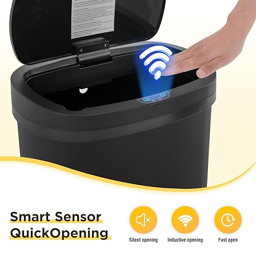 BestOffice | 13 Gallon Plastic Trash Can - Image 5