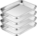 P&P CHEF 10.5 Inch Baking Cookie Sheet, Oven Pan Tray Stainless Steel Sheet Pan by PPCHEF