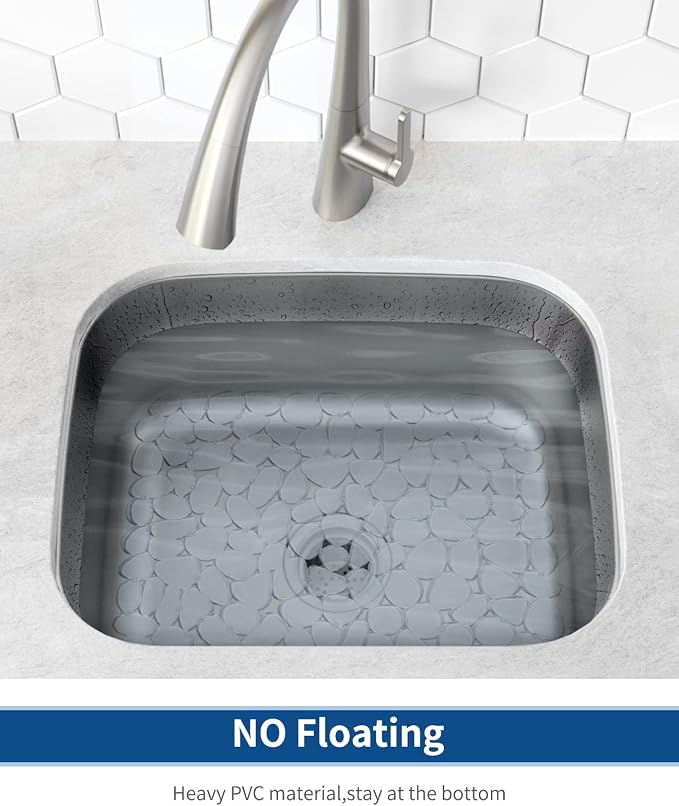 Bligli Pebble Sink Mat for Stainless Steel/Ceramic Sinks, PVC Eco-friendly Sink - Image 5